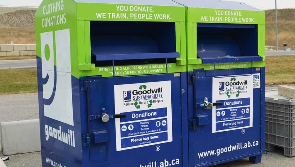 Good will donation bin