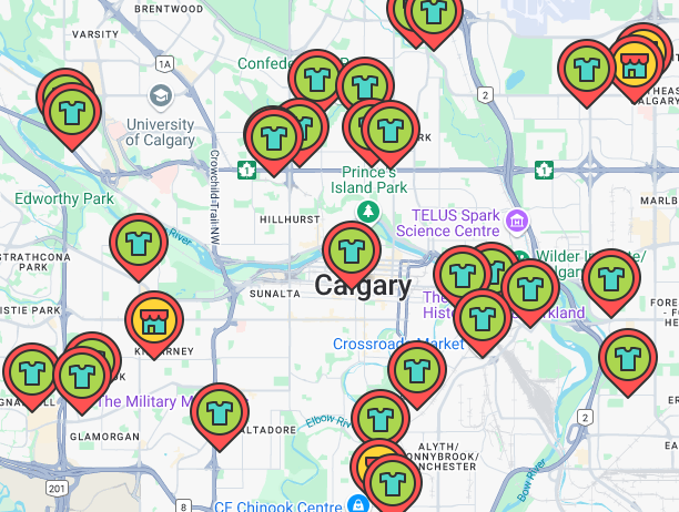 clothing donation locator